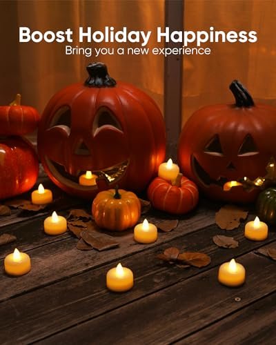 51mTkve9eJL._SL500_.jpg Amagic Battery-Operated Flameless LED Tea Light Candles – 12, 24, 50, 100, 150 Pack for Holiday Decor - Image 6