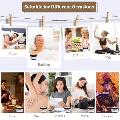 51pWRSSZBmL._SL500_.jpg Aromatherapy Candle Set: 6 Scented Soy Jar Candles for Men & Women - Perfect Gift for Christmas, Birthdays, & Thanksgiving - Image 6