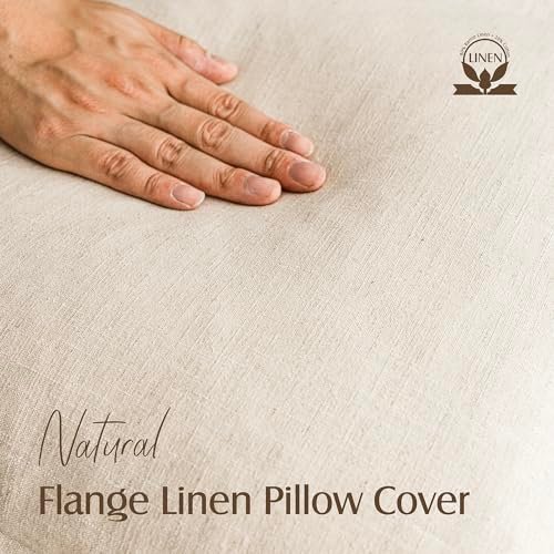 51pZmrkjKfL._SL500_.jpg Foindtower Set of 2, Boho Farmhouse Decorative Throw Pillow Covers 26"x26" Natural Beige for Couch & Living Room - Image 2