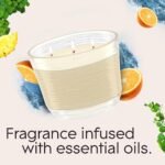 Glade 3-Wick Candle Jar Set - Coastal Sunshine Citrus, Essential Oil Infused, 6.8 oz, 3 Pack - Image 2