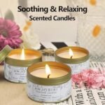 Vanilla Scented Candle Gift Set for Women - 2 Pack (Gold) - 2 oz, 15 Hour Burn Time, All-Natural Soy Candles - Image 2
