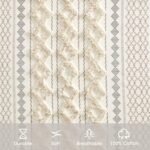 INK+IVY Imani 100% Cotton 50"x84" Chenille Stripe Curtain - Mid-Century Rod Pocket Drape, Ideal for Living Room & Bedroom Privacy. - Image 3