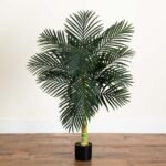Nearly Natural 4ft Golden Cane Palm Artificial Tree - Perfect Indoor Greenery Decor! - Image 9