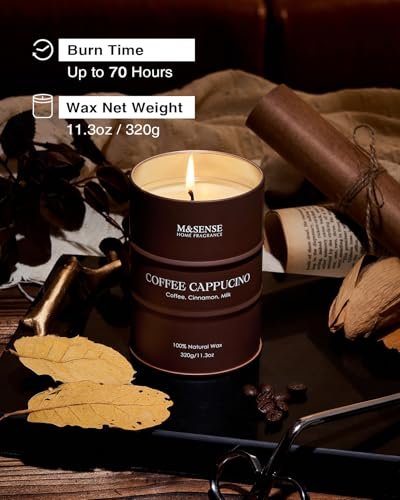 51sQaM5RW6L._SL500_.jpg M&SENSE Lemon Candle - Summer Grapefruit Scent, 11.3oz 70-Hour Slow Burning, Limoncello Citrus Fragrance for Bathroom. - Image 5