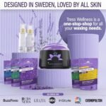 Tress Wellness Brazilian Waxing Kit - Sensitive Skin Friendly, Easy to Use, with Digital Display, Black & Purple Floral Design - Image 7