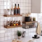 QEEIG Wall-Mounted Bathroom Shelves Over Toilet - Rustic Brown Floating Shelf Set of 3, 16" for Toilet Paper Storage and Farmhouse Decor. - Image 7