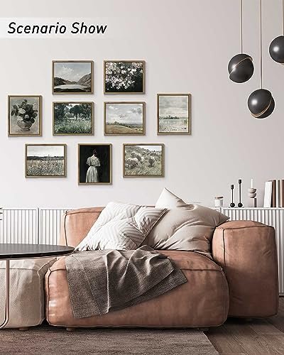 51zPFclv6vL._SL500_.jpg InSimSea Framed Canvas Art: Floral Meadow Landscape for Living Room, Bedroom, or Bathroom Decor, 8x10. - Image 4