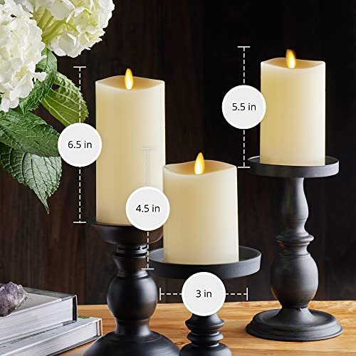 51zxjohXaiL._SL500_.jpg Luminara Flameless LED Ivory Pillar Candles Set of 3 – Safe, Remote-Controlled, Timer-Enabled, Realistic Glow. - Image 6