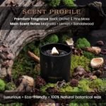 Deep Eden Wood Wick Candle, 7.4 Oz - Luxurious Manifestation Crystal with Natural Soy & Exotic Essential Oils. - Image 3