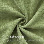 MIULEE Set of 2 Soft Sage Green Chenille 18x18 Inch Throw Pillow Covers for Sofa Living Room - Image 2