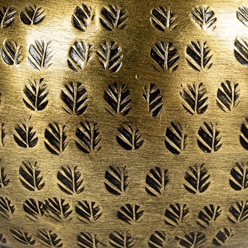 61FnPF7INL._SL500_.jpg Brass-Finished Round Hammered Metal Container with Bird Finial - Creative Co-Op Design - Image 4