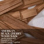 M&SENSE 9.88oz Soy Wax Candle with Wooden Wick | Midsummer Night Scent | 55-Hour Burn | Perfect Housewarming Gift - Image 5