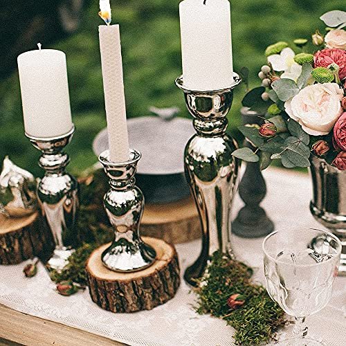 61cbawVSTpL._SL500_.jpg DEYBBY 8-inch Dripless Beeswax Taper Candles - Smokeless, 4-Hour Burn Time, Flat Top (Pack of 6) - Image 2