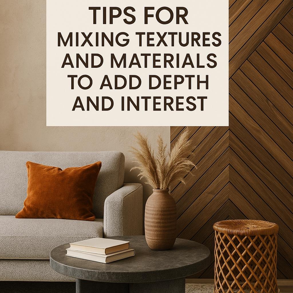 Tips for Mixing Textures and Materials to Add Depth and Interest