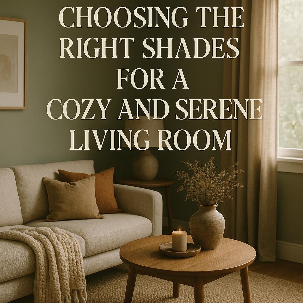 Choosing the Right Shades for a Cozy and Serene living Room