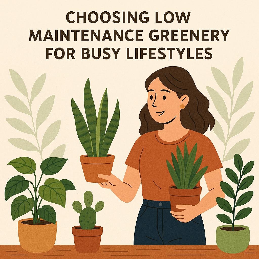 choosing Low Maintenance greenery for Busy Lifestyles