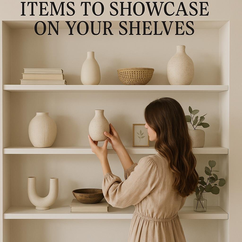 Selecting Decorative Items to Showcase on Your Shelves