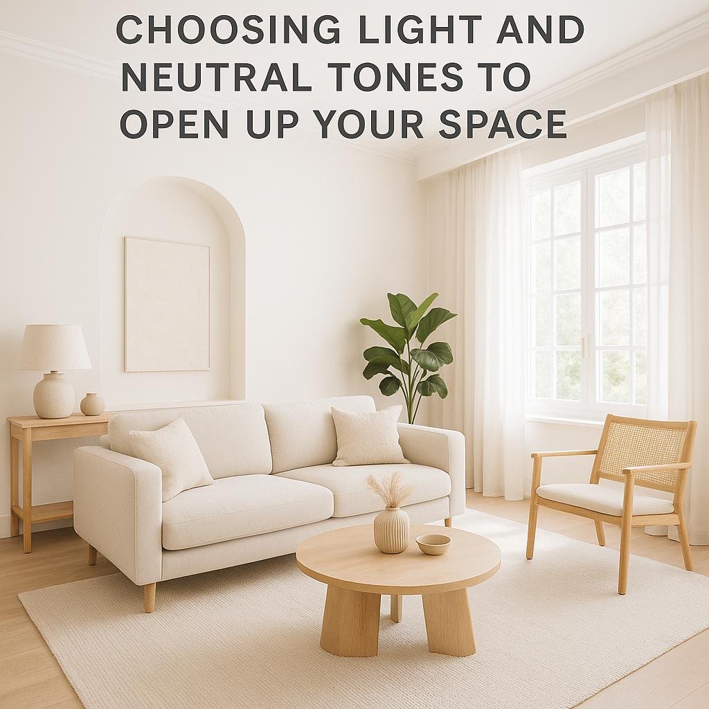 Choosing Light and Neutral Tones to Open Up Your Space