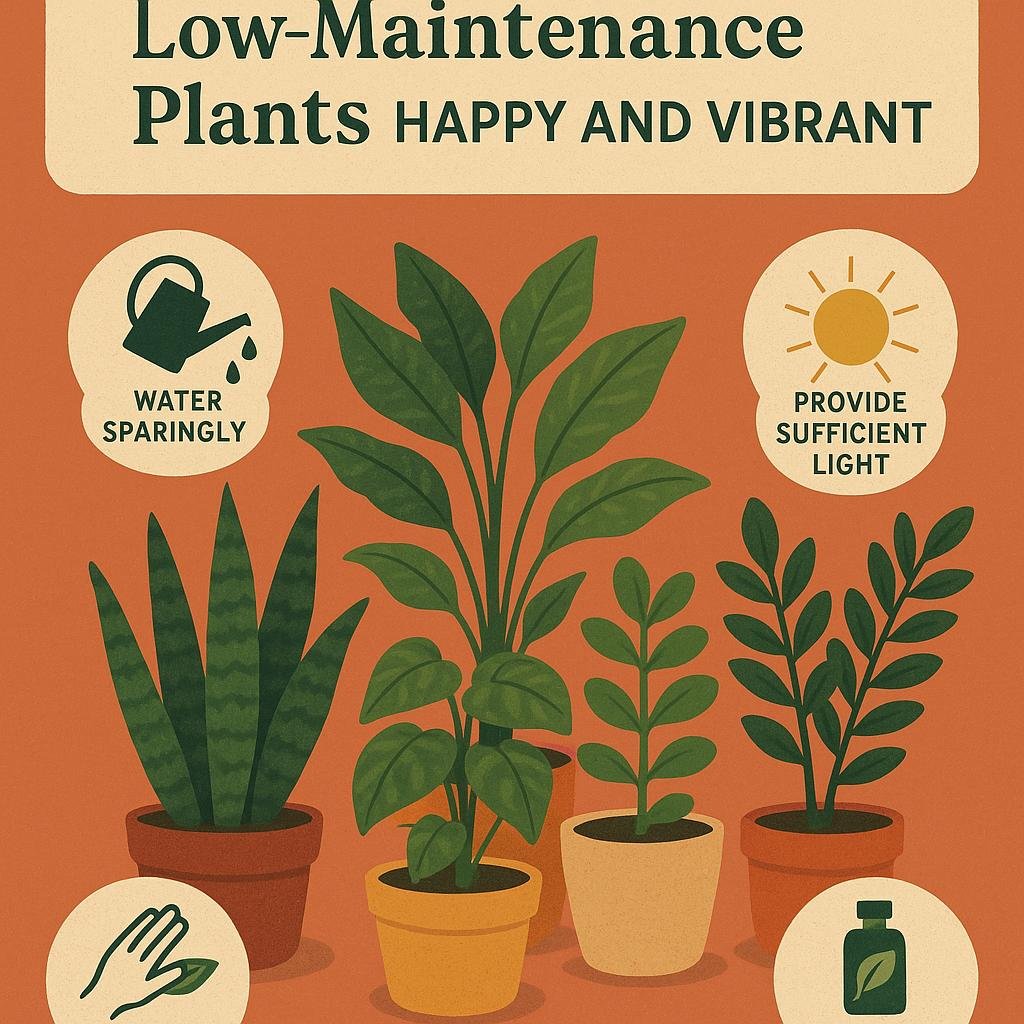 tips for Keeping Your Low-Maintenance Plants Happy and Vibrant