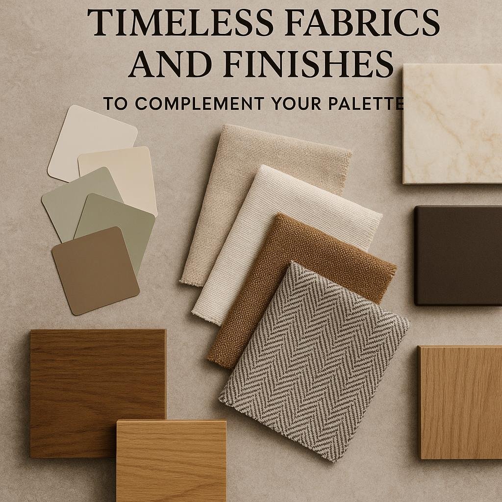 Tips for Selecting Timeless ‍Fabrics and finishes ‌to Complement Your Palette