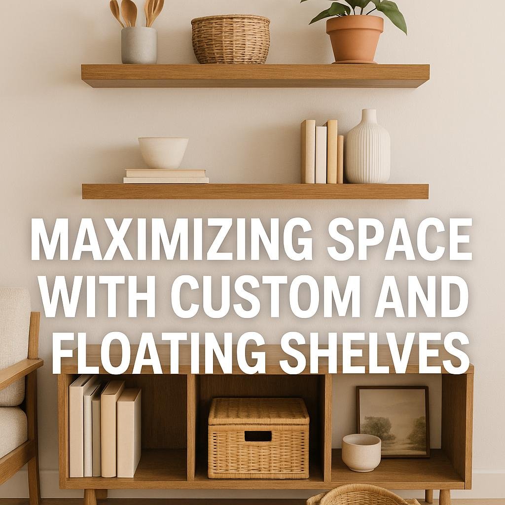 Maximizing Space with Custom and floating Shelves