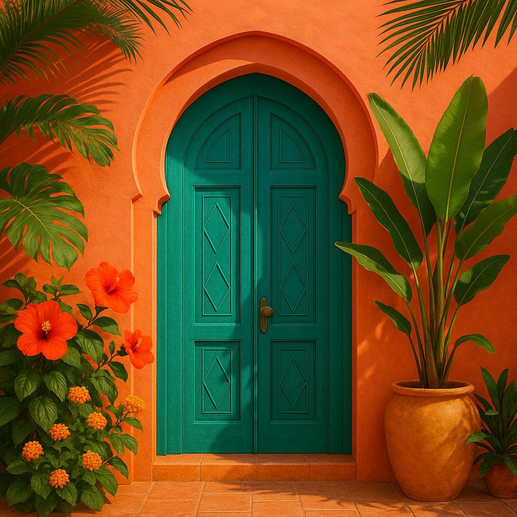 Popular Color Combinations That Capture Tropical Moroccan vibes
