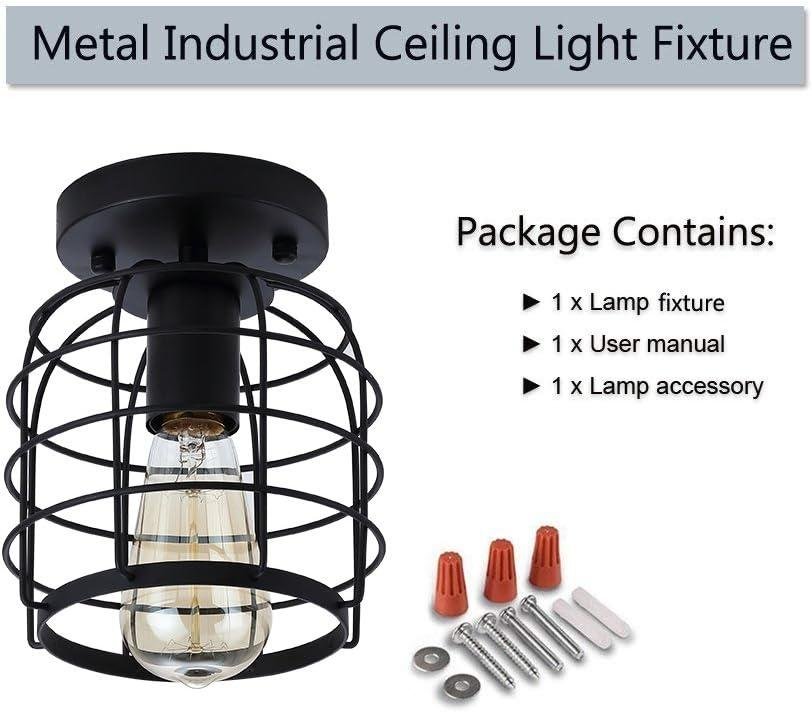 Our Review: Create For Life® Industrial Vintage Flush Mount Light