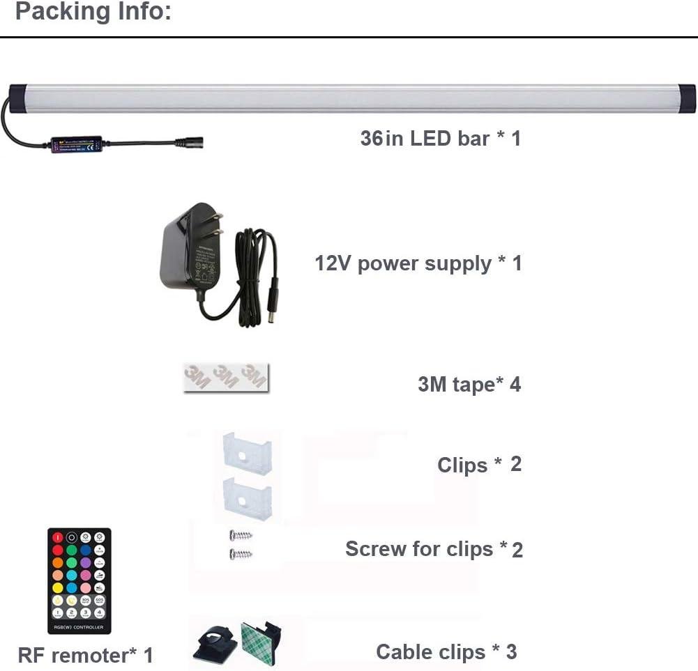 Our Honest Review: Dimmable RGB LED Under Cabinet lighting Bar