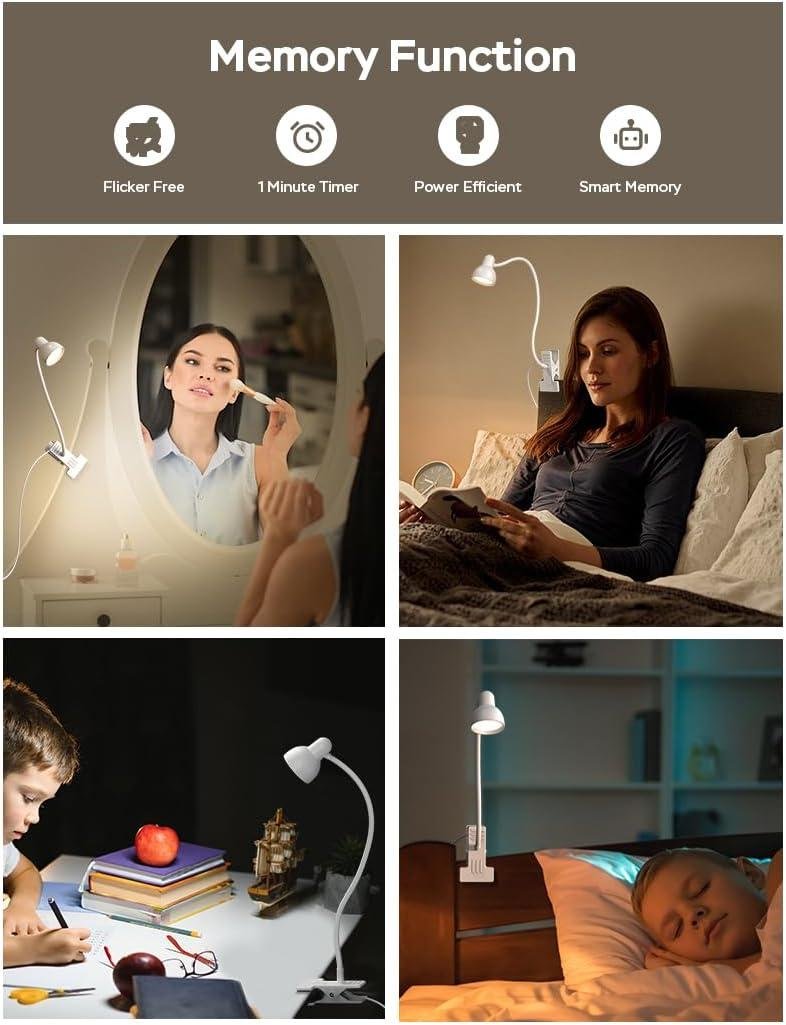 Our ​Review: LiFMIRA‌ USB Clip-On Lamp with Eye-Care & Flexible Light