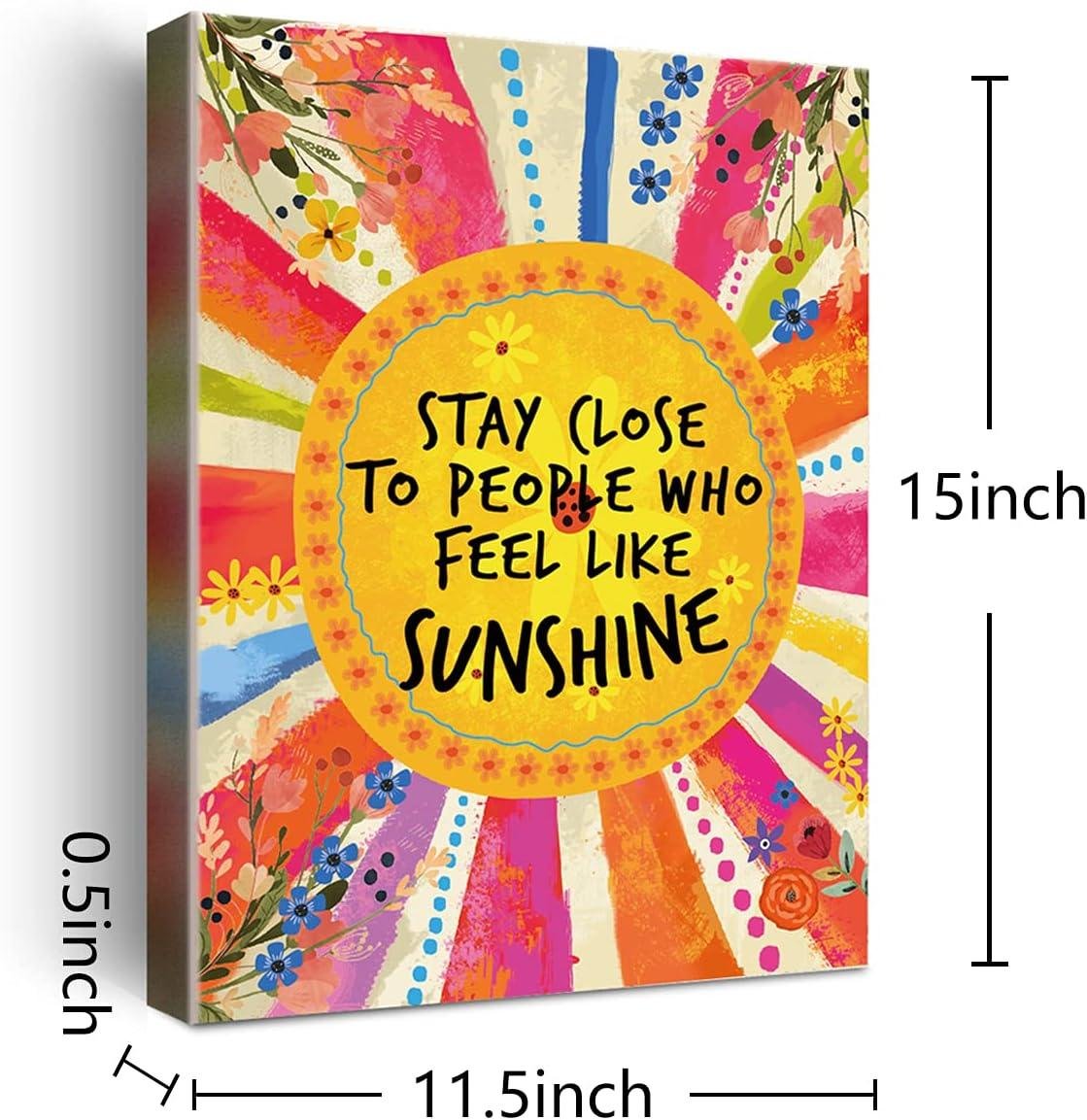 Sunshine Vibes: Our Review of Wailozco's inspirational Canvas for Teen Rooms
