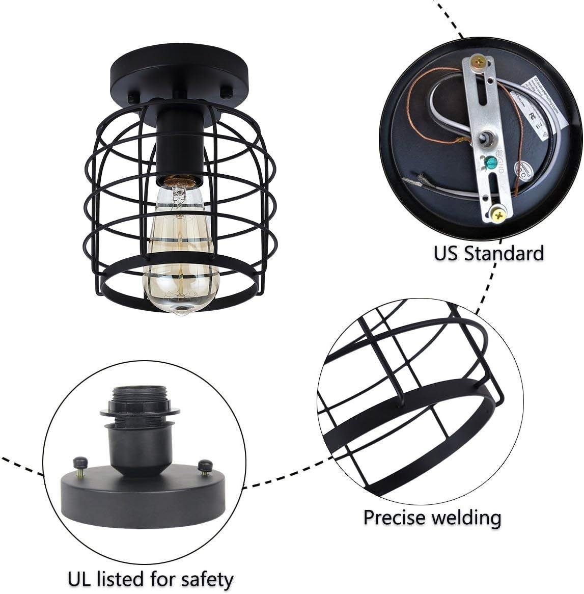 Our Review: Create For Life® Industrial Vintage Flush Mount Light