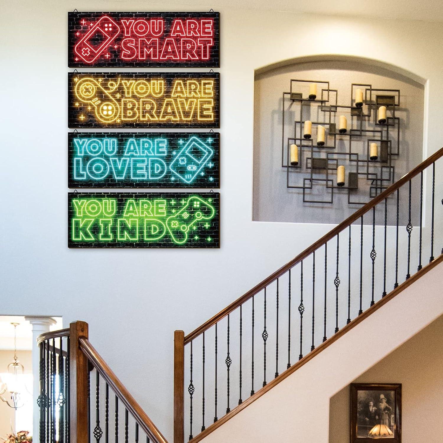 We Tested YLOLUL's Neon Gaming Wall Art for Boys' Rooms