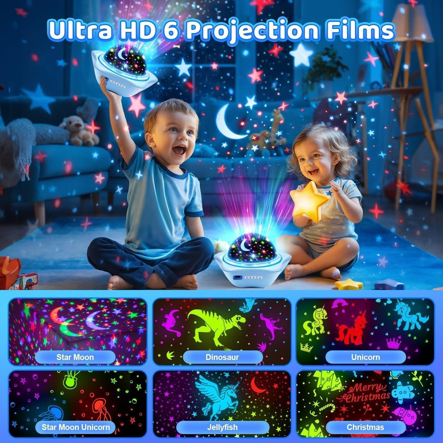 Our Review: One Fire Star Projector Night Light for Kids' Rooms