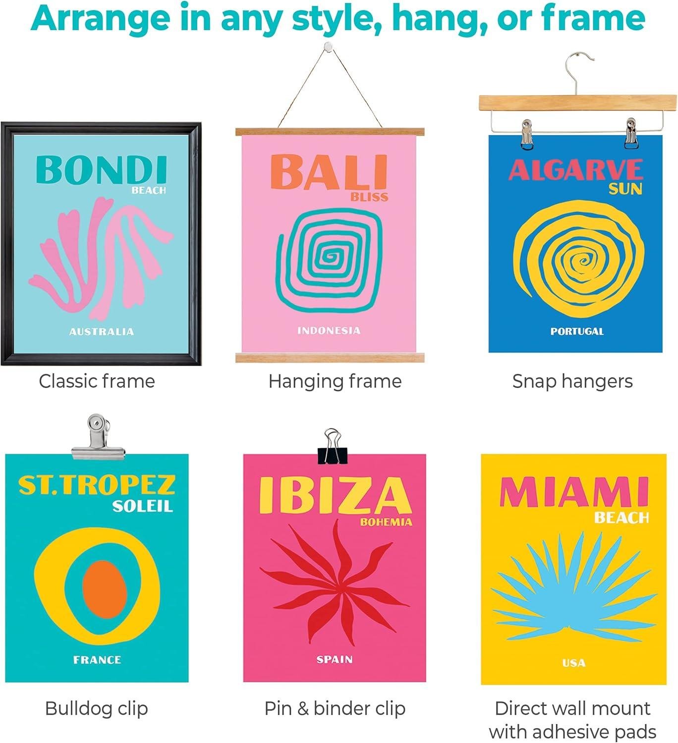 Our Take on WOONKIT's 12-Set Preppy Travel Posters: Dorm Decor Solved