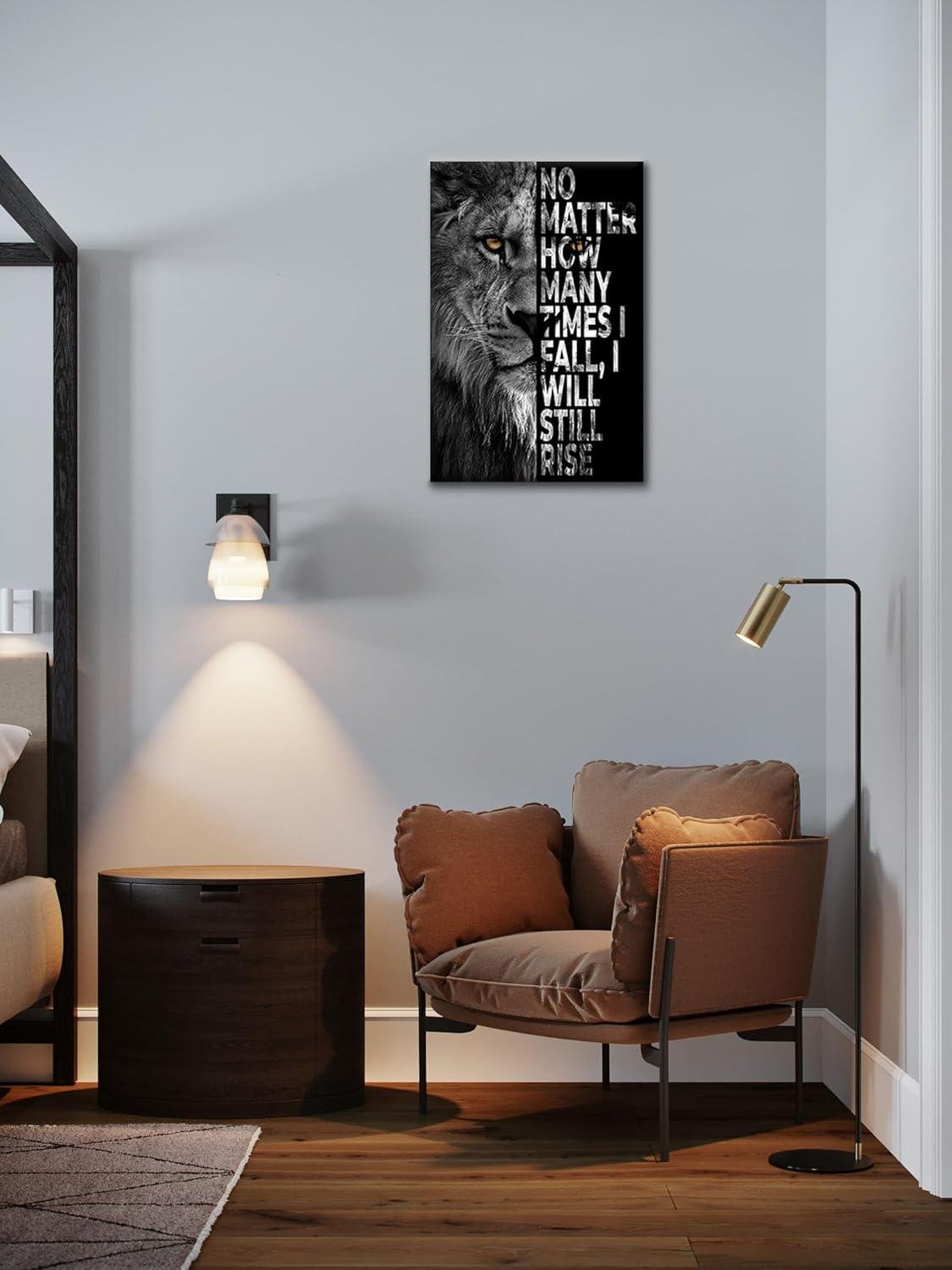 Our Review of SKASNFAI's Inspirational Lion ‌Canvas: Worth ⁣It?