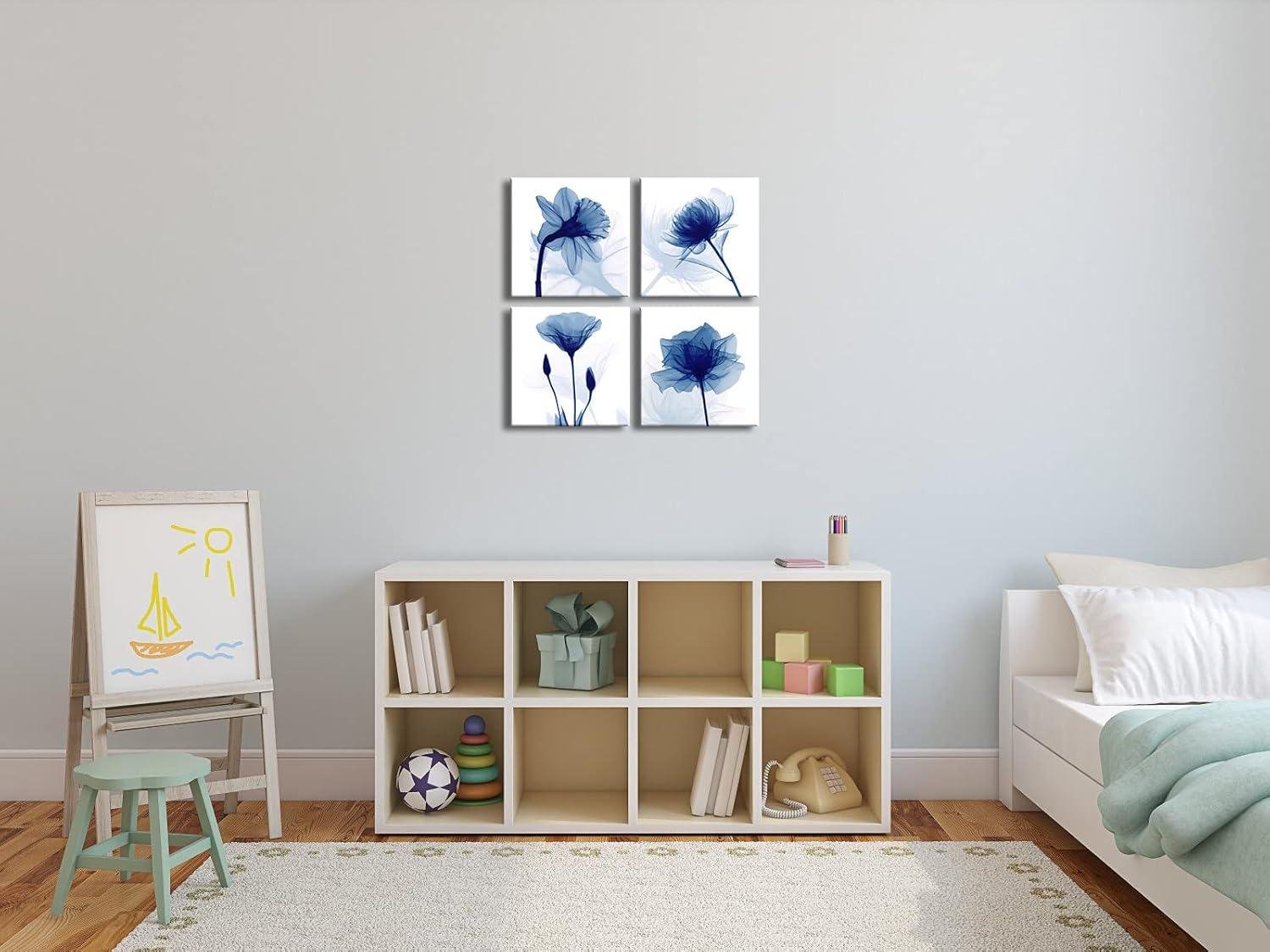 We Review: Pyradecor's Elegant ‍Blue ⁢Floral Canvas​ Art