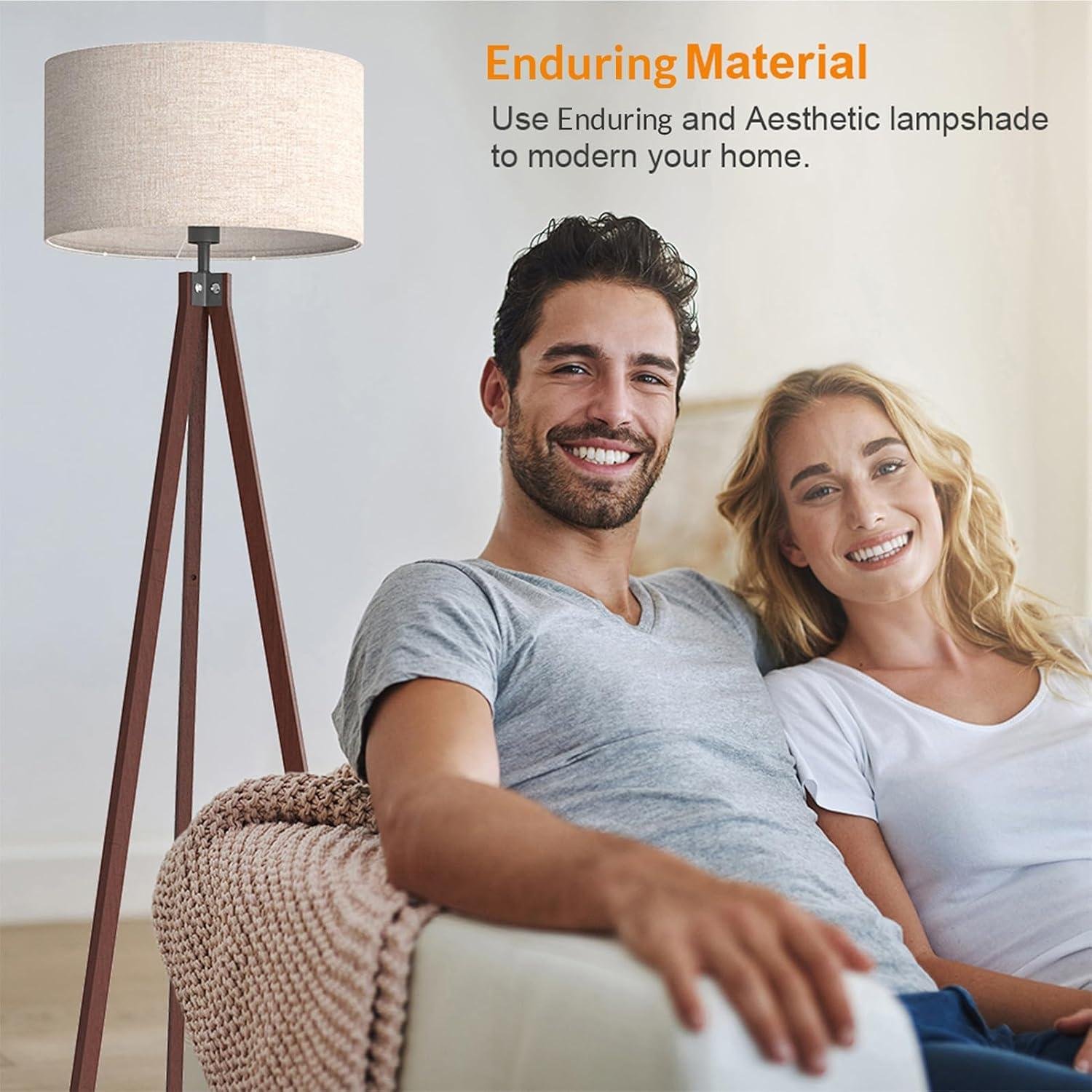 Our Review of the LEPOWER Wood Tripod Lamp: Stylish & Practical