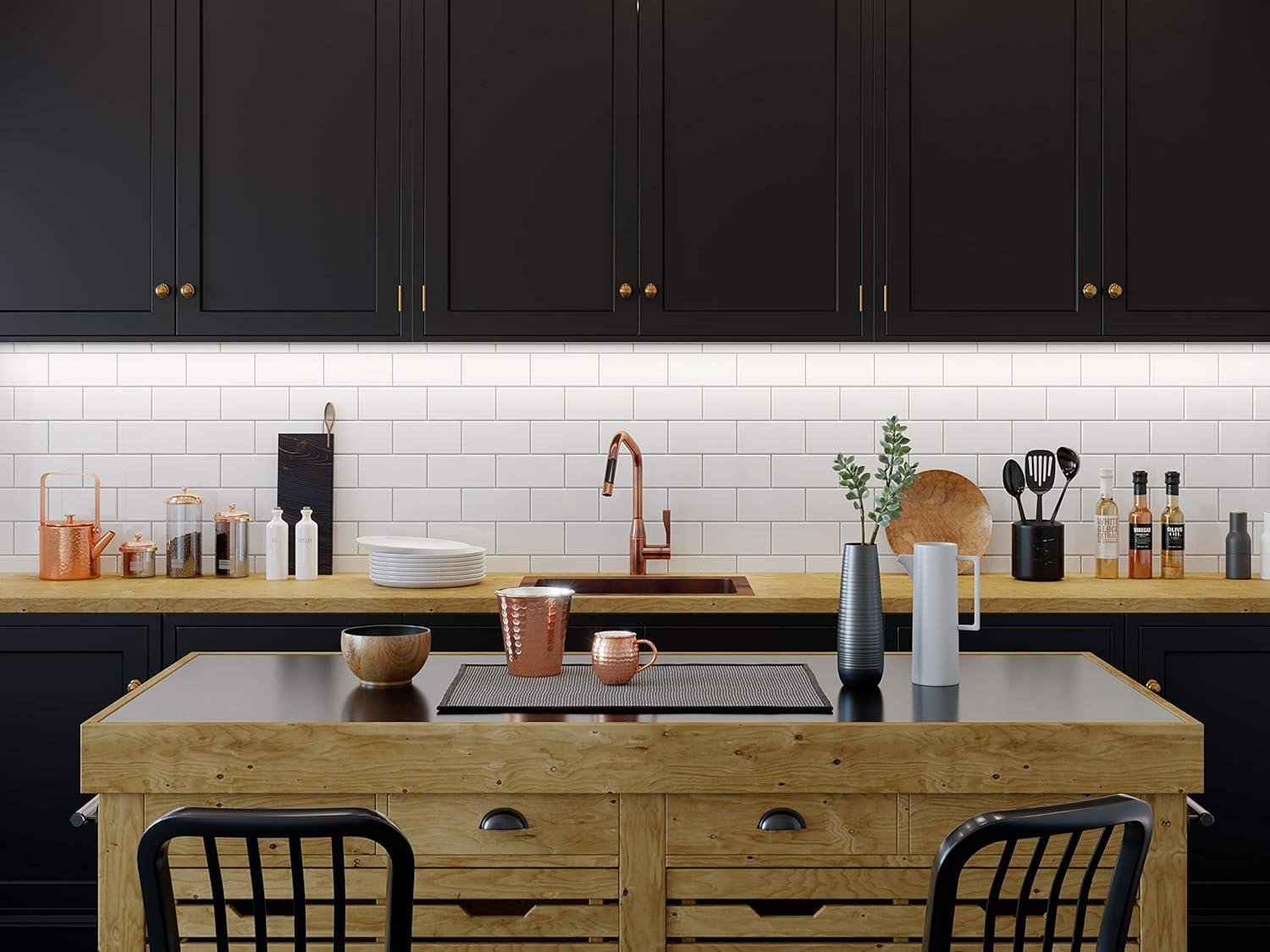 How We Loved the Good Earth Lighting 8ft LED Tape Light's Warm‍ Glow