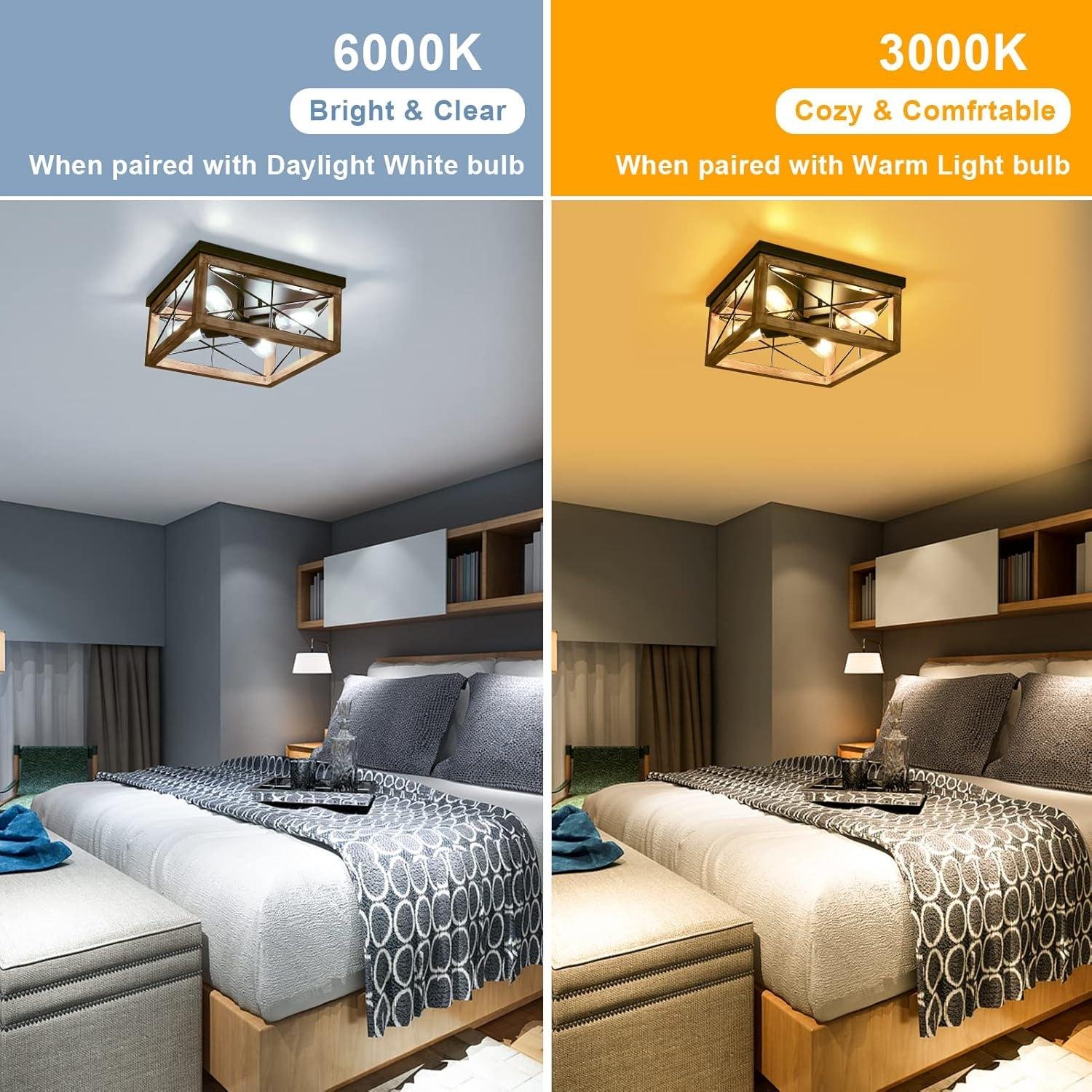 our ‍Review: Stylish⁤ & Cozy Wooden Flush ⁤Mount Ceiling Light Fixture