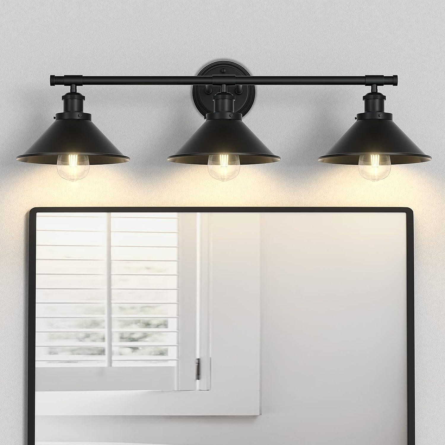 Our Review: Licperron 3-Light ‌Black​ Vanity Light ​for Farmhouse Style