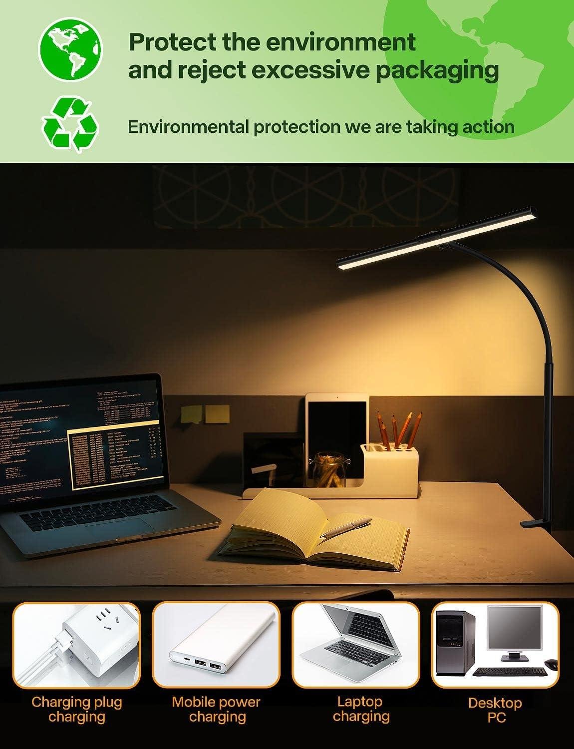 Why We Love the ACNCTOP Desk Lamp: bright,Flexible,and Eye-Friendly