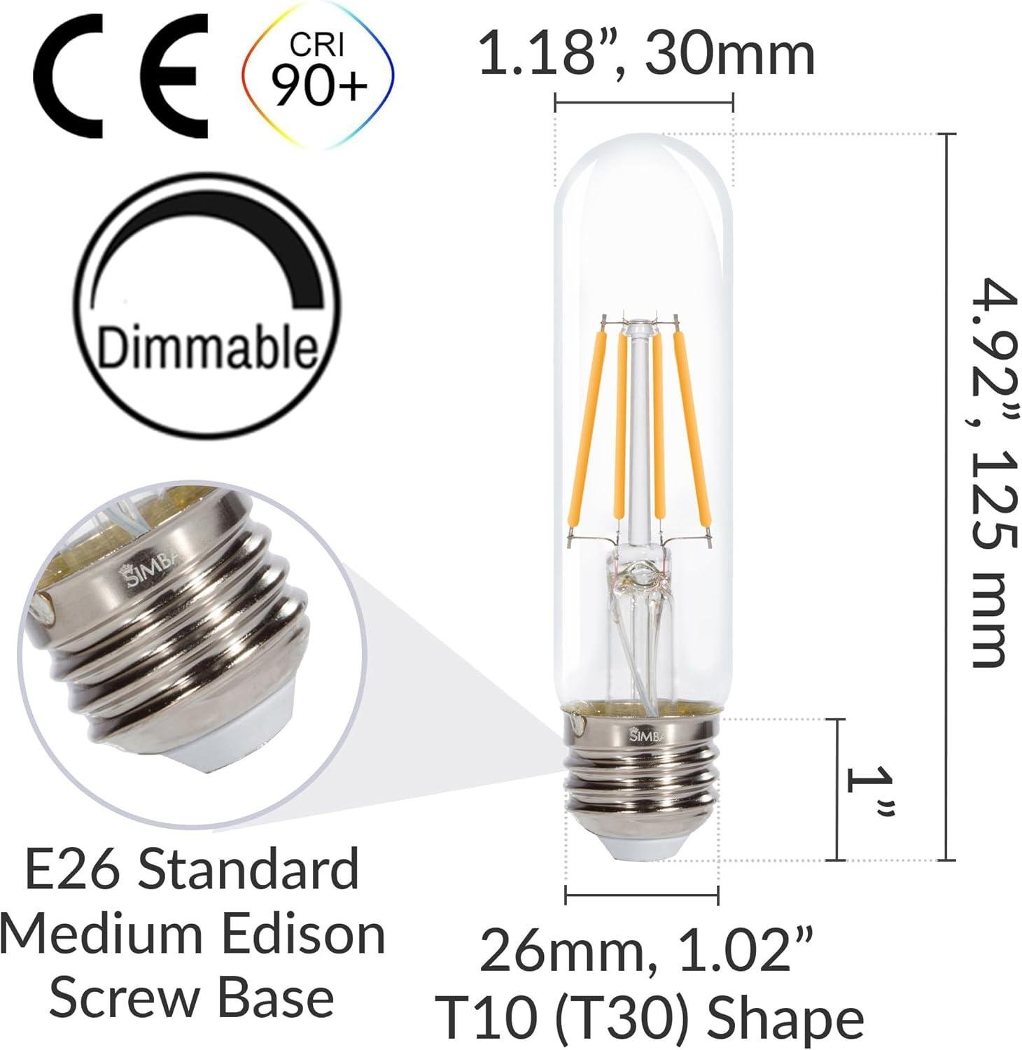 Our Honest Review of Simba Lighting LED T10 Edison Bulbs (3 Pack)