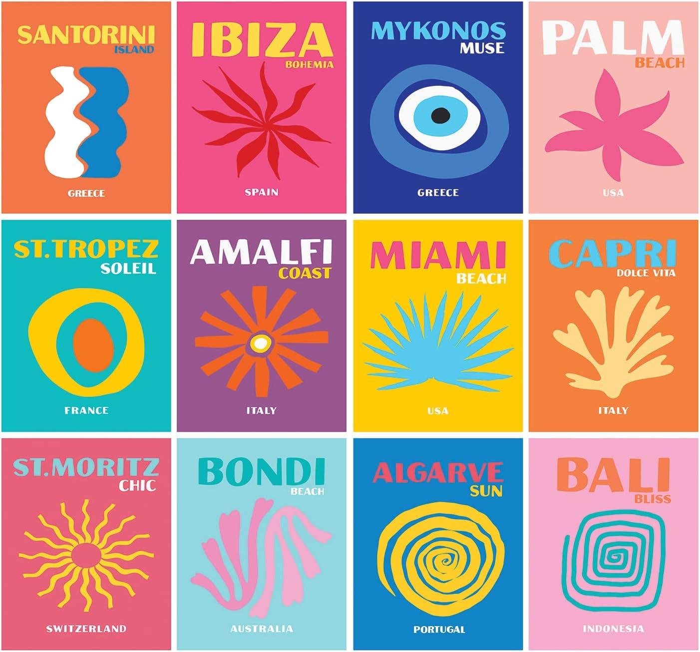 Our Take on WOONKIT's 12-Set Preppy Travel Posters: Dorm Decor Solved