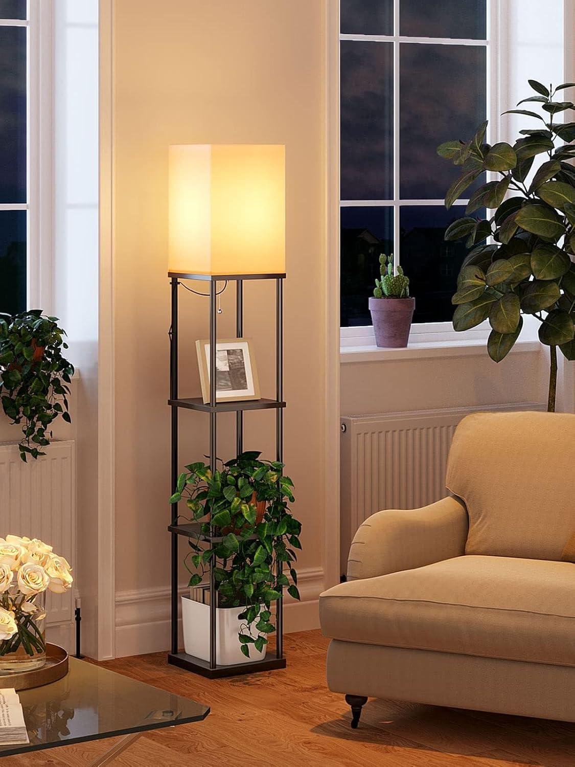Why We Love the Addlon 4-Tier Floor Lamp with Shelves