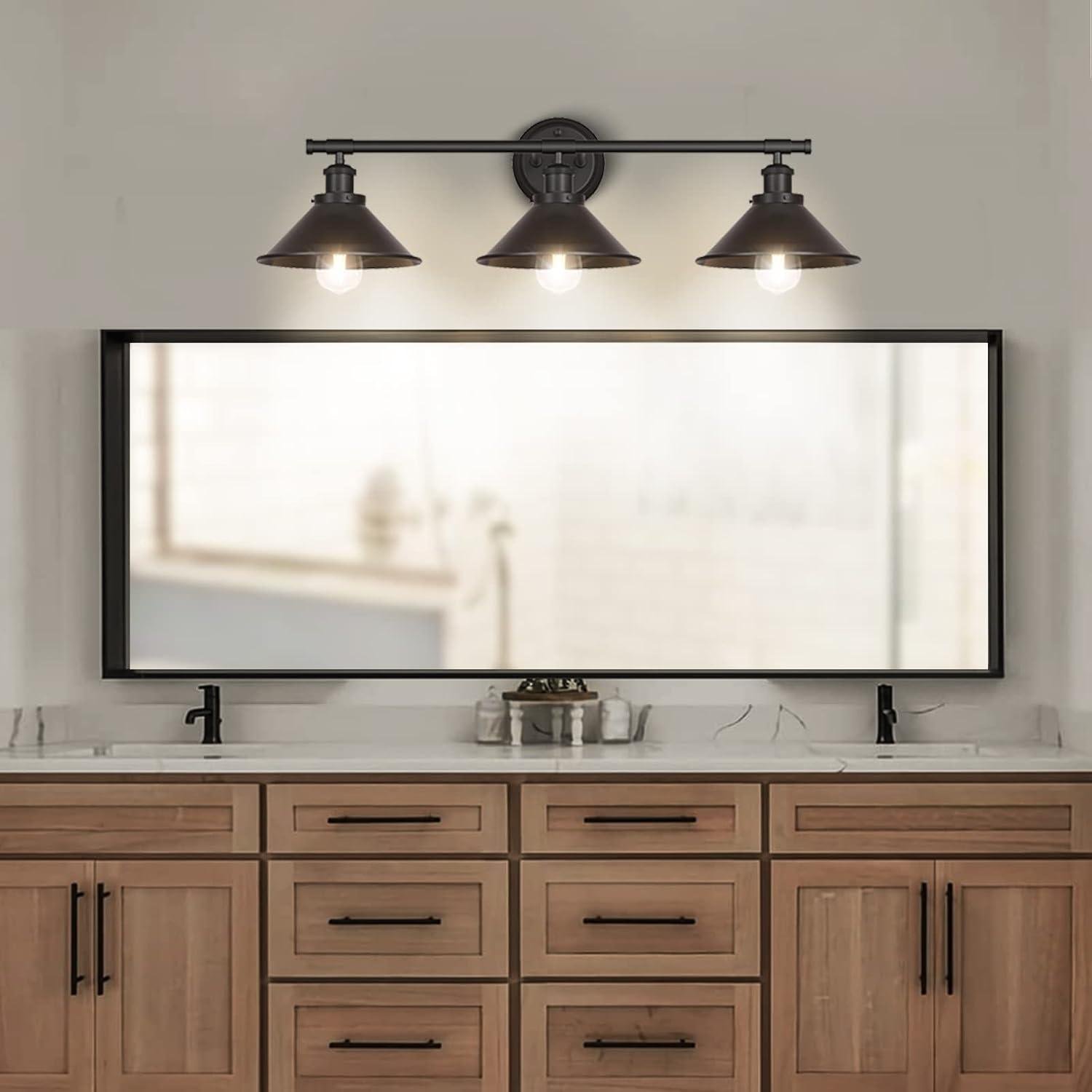 Our Review: Licperron 3-Light Black vanity Light for Farmhouse Style