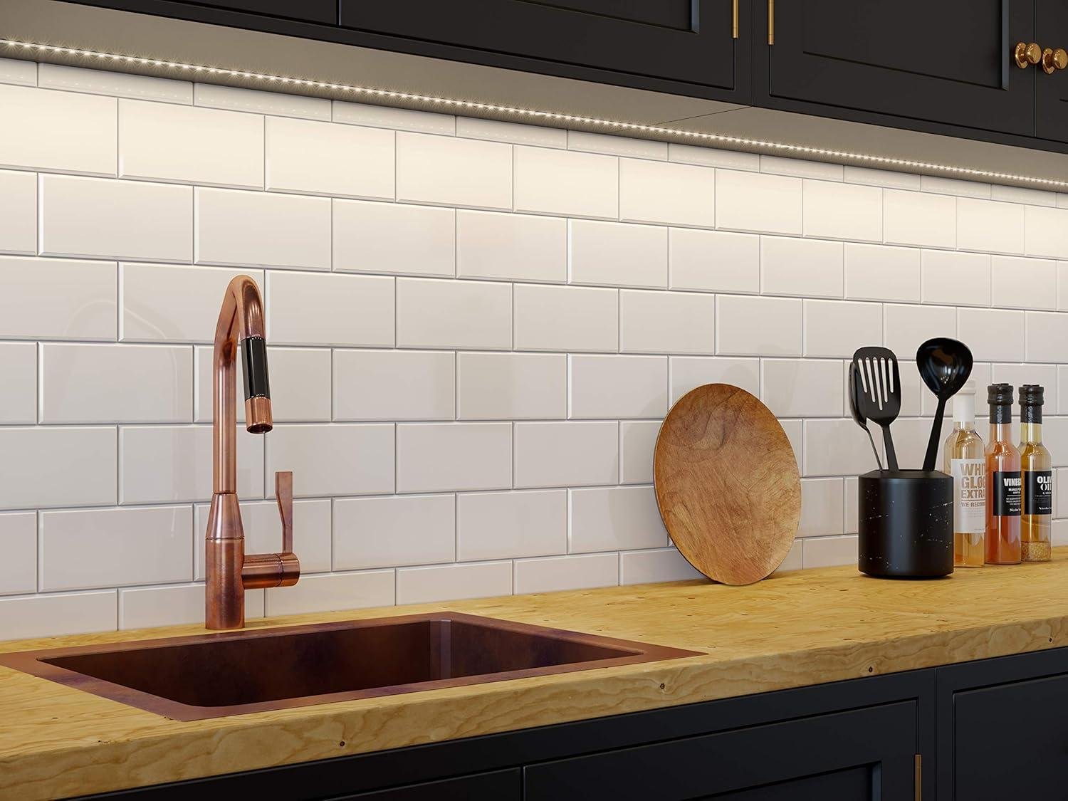 How We Loved the Good Earth Lighting 8ft LED Tape Light's Warm Glow