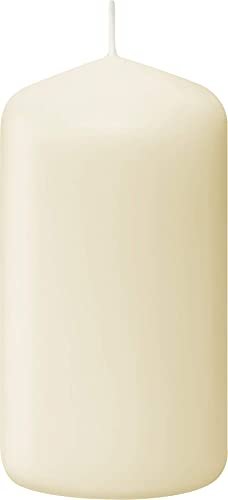 11Nj2sdX4YS._SL500_.jpg Bolsius Ivory Pillar Candles, 2x3 inches, 20 pack - Unscented, dripless, and clean burning for weddings, parties, and home décor. - Image 9