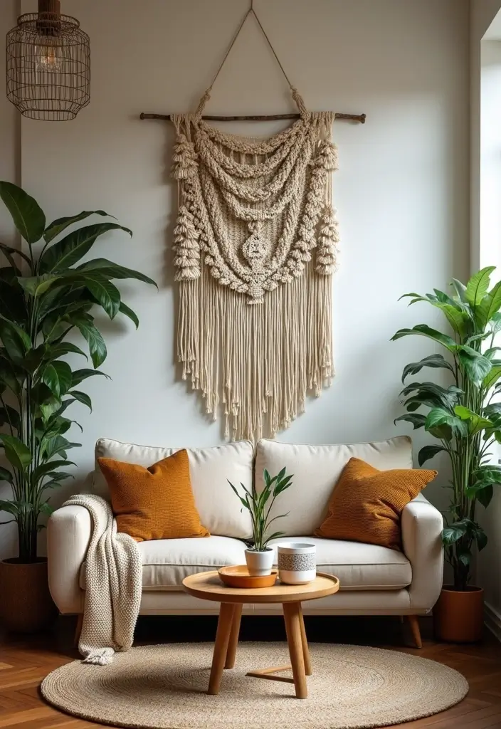 12 Bohemian Wall Art Ideas That Will Transform Your Space into a Cozy Oasis! - 2. Macramé Wall Hangings