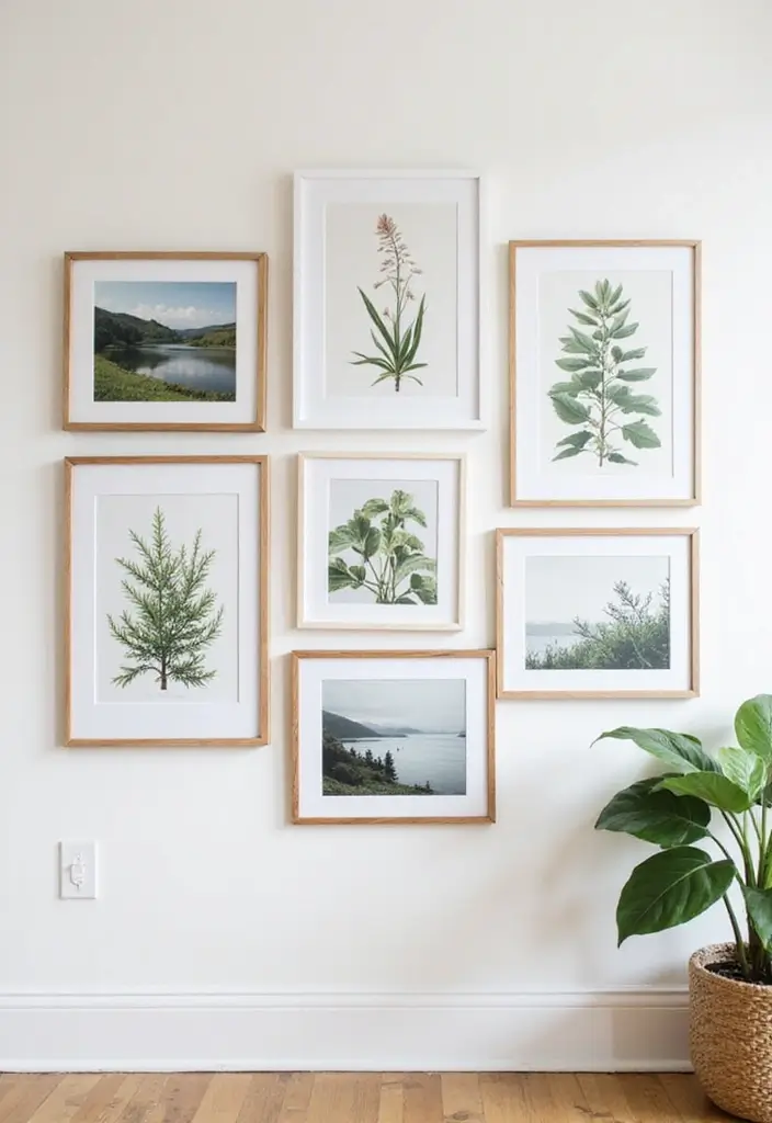 12 Bohemian Wall Art Ideas That Will Transform Your Space into a Cozy Oasis! - 3. Nature-Inspired Prints