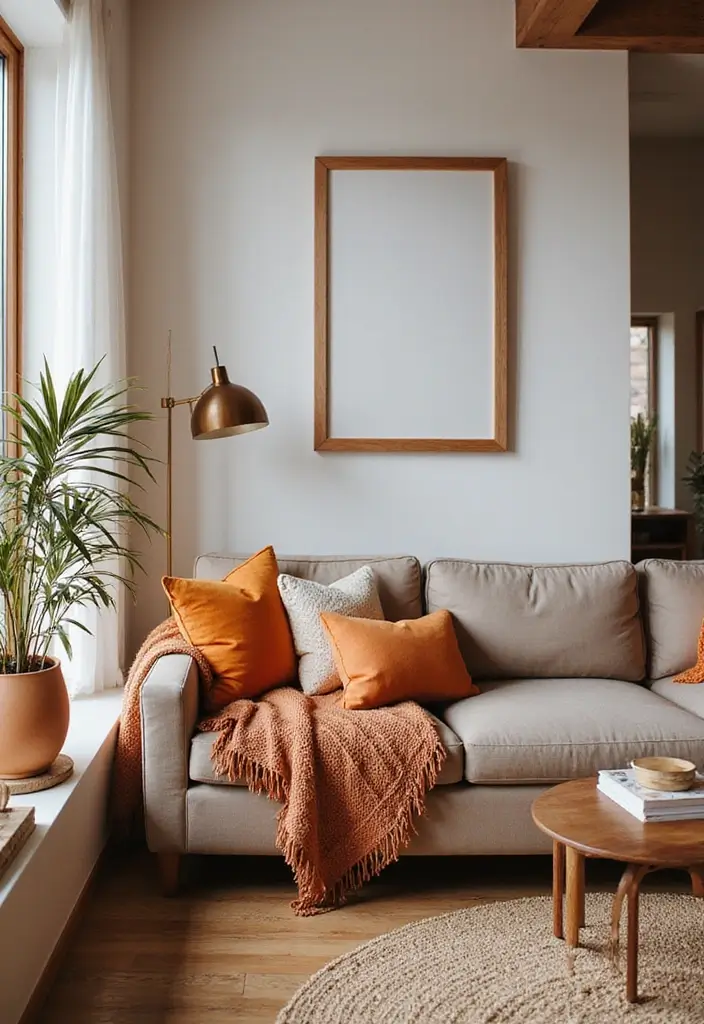 15 Cozy Living Room Ideas That'll Make You Want to Snuggle Up Immediately! - 12. Seasonal Decor Changes